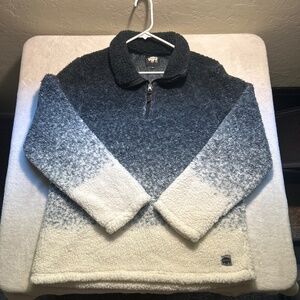 Blue/white mountain outdoor gear women’s Fleece Sweater